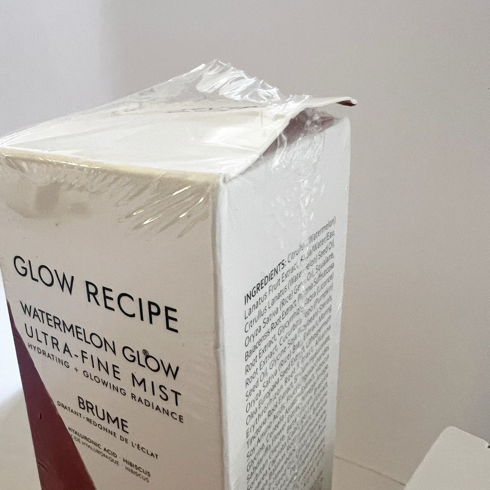 New GLOW RECIPE Watermelon Glow Mist & Plum Plump Hyaluronic Cream Bundle NIB - Picture 5 of 6